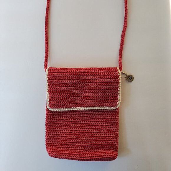 The Sak Crochet Crossbody Bag With Fold-Over Flap NWOT - Picture 1 of 16